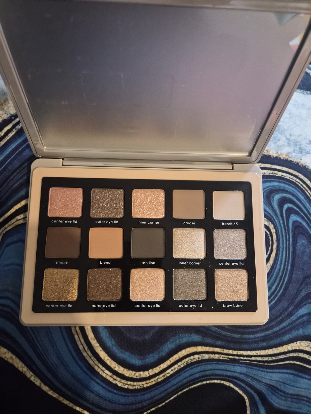 Natasha Denona Warm Taupe, Gold & Bronze Eyeshadow Palette